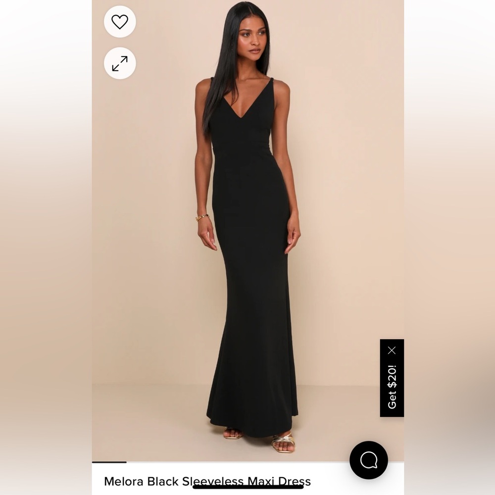 Lulu’s Melora Maxi Dress Black XS